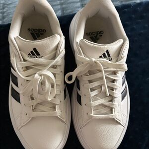 adidas White and Black Athletic Shoes